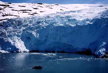 Epic Charters Boat and Blackstone Glacier